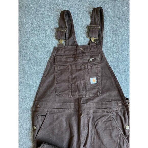 CARHARTT RUGGED FLEX CANVAS BID OVERALL  XS (0-2) Women’s OR2438-W NWT - Picture 9 of 9